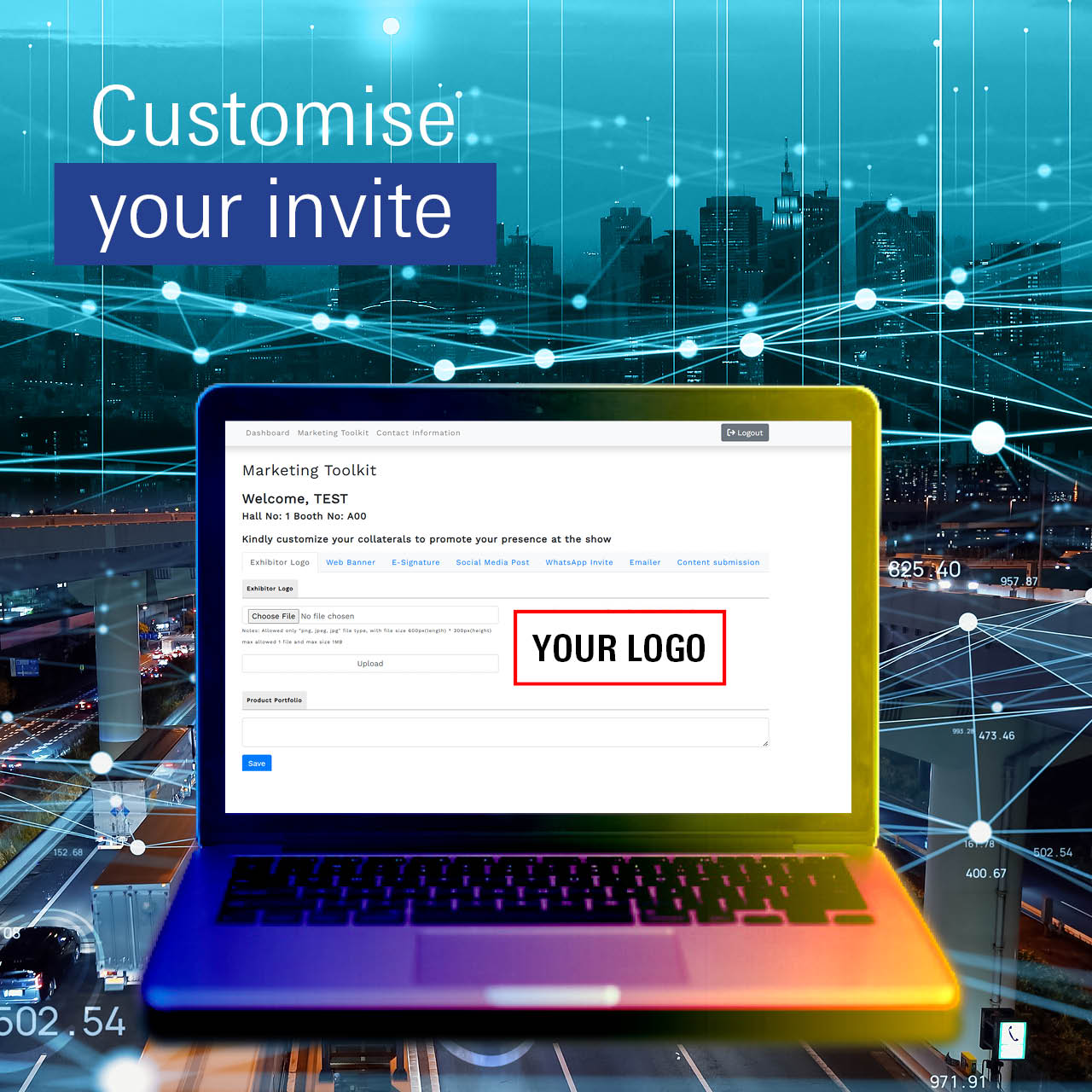 Customized registration link